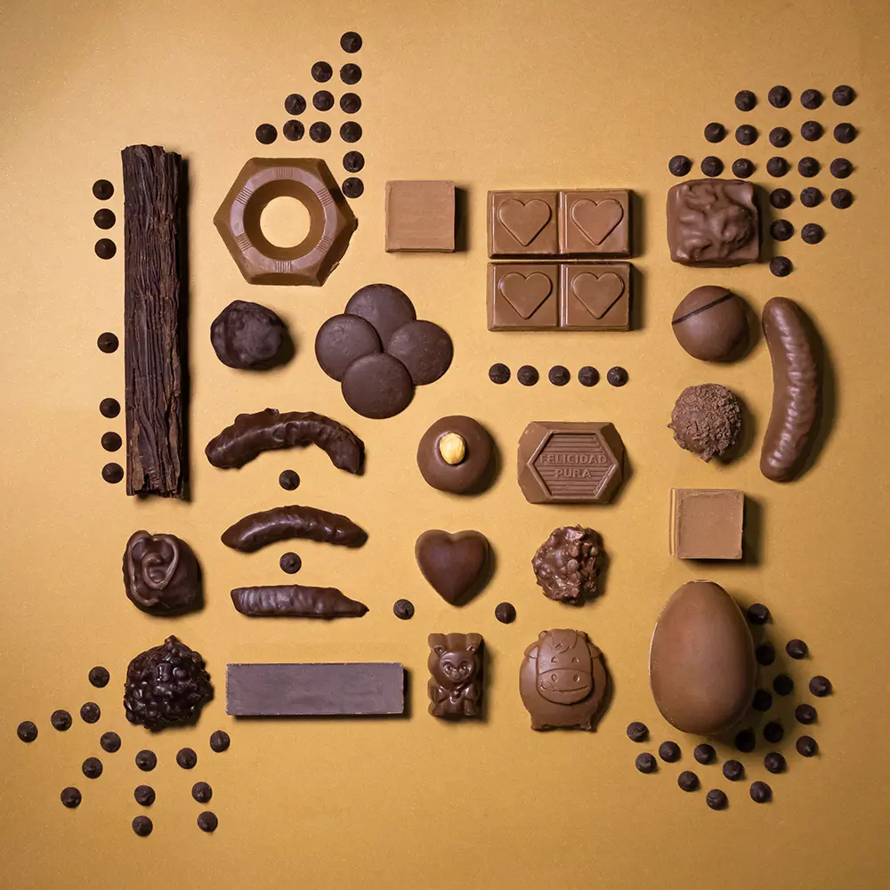 Chocolade kunst met technieken uit het chocolademuseum